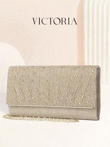 Linda bolsa de mão com glitter, lantejoulas, luxuosa, brilhante, decorada com strass, elegante, para noite, para festeiras, para mulheres, para jantares de noiva, perfeita para festas, casamentos, bailes de formatura, jantares/banquetes, coquetéis