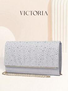 Linda bolsa de mão com glitter, lantejoulas, luxuosa, brilhante, decorada com strass, elegante, para noite, para festeiras, para mulheres, para jantares de noiva, perfeita para festas, casamentos, bailes de formatura, jantares/banquetes, coquetéis