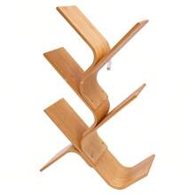 Futchoy Baumförmiges Bücherregal 5-stöckiges Boden-Bambus-Baum-Bücherregal Modernes stehendes Bücherregal 63*20*91cm/24.8*7.9*35.9inch - Burlywood - Übersicht 5