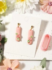 Lange geometrie vierkante klei snijders, polymeer klei snijder voor het maken van oorbellen zachte aardewerk oorbellen DIY oorbellen sieraden hangers klei gereedschap