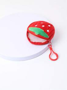 1pc Creative Fruit Plush Coin Purse - Stylish Mini Coin Wallet & Bag Pendant - Perfect Gift - Multicolor - View 3