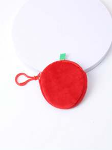1pc Creative Fruit Plush Coin Purse - Stylish Mini Coin Wallet & Bag Pendant - Perfect Gift - Multicolor - View 4