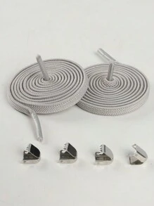 Slouchy Elastic No-Tie Shoelace For Flat Shoes, Canvas Shoes, Sneakers, Athletic Shoes - Multicolor - View 28