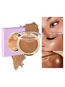 YOUNG VISION 1 盒装烘焙高光粉，偏光高光粉饼，用于塑造面部轮廓和鼻影 - 彩色 - 查看 13