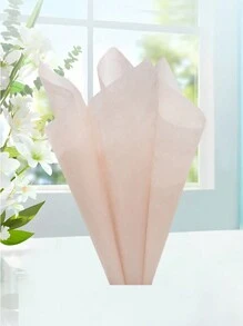 40 件/包小号一次性牛奶玫瑰花束包装纸，插花包装材料，优雅简约的花卉衬里