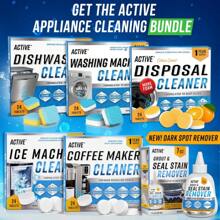 Garbage Disposal Cleaner Deodorizer Tablets - 24 Pack, New Powerful XL Foaming Tablet - Fresh Citrus Foam Sink Garburator Disposer Freshener, Natural Kitchen Drain Cleaning Care - 1 Year Supply - màu đen - Xem 7