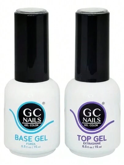 Duo Base Y Top Coat Gc Nails 15 Ml