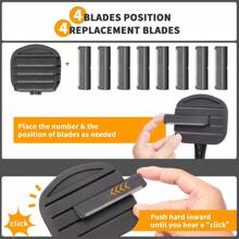 NUBACK Back Shavers For Men Long Handle(DIY), Body Hair Trimmer For Men, Mens Grooming Kit With 8 Replacement Blades 2 Adjustable Length Handles, Shave Wet Or Dry Shaving Hair Removal Body Groomers