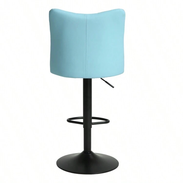 Swivel Bar Stools Set Of 2,Height Adjustable Counter Stool,Modern Armless Faux Leather Barstool Chairs With Backs For Kitchen Island - Multicolor - View 7