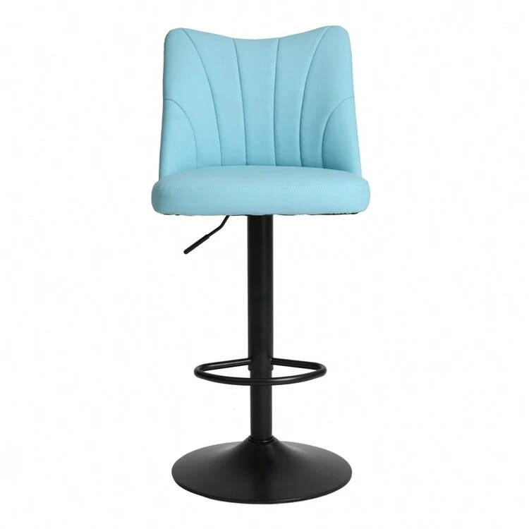Swivel Bar Stools Set Of 2,Height Adjustable Counter Stool,Modern Armless Faux Leather Barstool Chairs With Backs For Kitchen Island - Multicolor - View 10