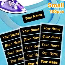 Customized Clothes Personalized Name Stickers Can Be Ironed On Clothes And Washable Labels, Washable Sewing/Iron Name Tags, Suitable For School Uniforms, Bed Sheets, Hats, Socks, School Bags, Etc. Stylish, Adorable, High-Quality Custom, Personalized, School Students, Kids For Birthdays School, Office, Home, Multi-Functional, For Valentine's Day, For Weddings, For Housewarming, Back To School Supplies,Customized Stickers,Warm Ambience - Multicolor - View 13