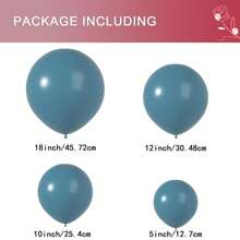 高品质乳胶气球套装 18/12/10/5 英寸派对装饰气球适合生日、情人节婚礼、毕业派对、新季节新娘送礼会、性别揭示派对装饰气球 - 彩色 - 查看 51