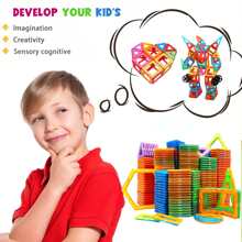 30 khối xây dựng từ tính, đồ chơi từ tính tự làm cỡ lớn, bộ xây dựng thiết kế cho trẻ em, quà tặng đồ chơi sáng tạo (màu ngẫu nhiên), khối từ tính, gạch từ tính, khối xây dựng, khối từ tính, đồ chơi từ tính, đồ chơi cho bé trai - Nhiều màu - Xem 4