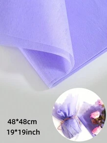 10 piezas de 48*48 cm Papel de seda artesanal DIY para ramos de flores, envoltura para regalos de boda, cumpleaños, Día de la Madre, San Valentín, con forro de algodón para arreglos florales