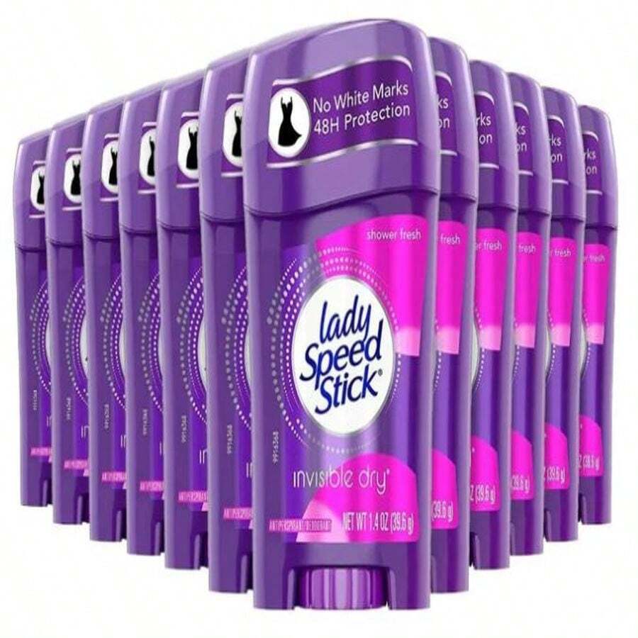 Lady Speed Stick Invisible Dry Antiperspirant & Deodorant, Shower Fresh, 1.4 Ounce Pack Of 12 - Multicolor - View 1