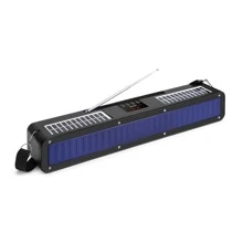 BOSSNEY Radio Bocina  Portátil Con  Bluetooth Usb Fm Solar - Azul - Ver 5