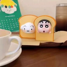 CRAYON SHINCHAN Figura magnética de Shin Chan de 10cm, imán para decorar el refrigerador, pegatina magnética decorativa con figura encantadora de Nohara, juguete y regalo - Multicolor - Ver 7