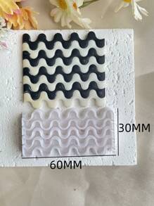 Cortadores de arcilla de geometría larga, cortador de arcilla polimérica de patrón ondulado simple para hacer aretes, herramientas de arcilla para manualidades de joyería con colgantes - Cortadores de arcilla - Ver 10