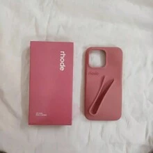 Funda Rhode Para iPhone Con Lipstick Lip Glaze No Incluido - Coral - Ver 5