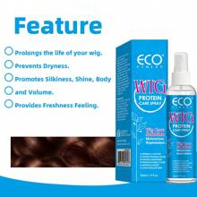 ECO FINEST 假发护理喷雾 - 合成假发护理液（原味），令假发丝滑亮泽，易于梳理，带来清爽感受，适用于真人发和合成假发的免洗护发素喷雾，PH6，易于梳理，令假发丝滑亮泽，带来清爽感受，防止干燥 - 120ML - 查看 9