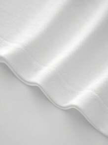 Payeah 1Pcs Yellow Cartoon Letters 100% Cotton Short-Sleeved T-Shirt 220g - trắng - Xem 3