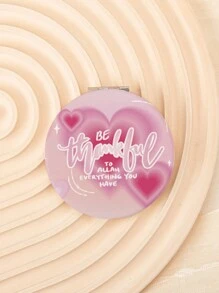 1PC Round 7CM Foldable Double Sided Makeup Mirror With 2X Magnifier Is A Perfect Gift For Dear Mothers, Aunts, Grandmothers, Daughters, Nieces, Sisters, Goddaughters, Brides And Lovely Bridesmaids! Ideal Gift For Holidays, Birthdays, Weddings, Mother's Day, Valentine's Day, New Year's Day, Etc.