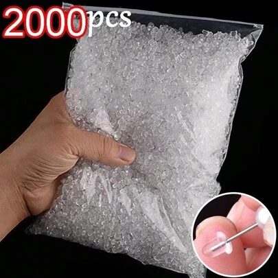 2000/500 piezas Cierres de goma de silicona transparente para pendientes, accesorios para manualidades de joyería