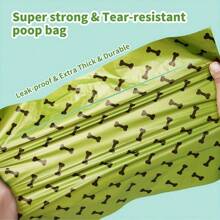 150 bolsas para excremento de perro en 10 rollos, bolsas para residuos de perro extra gruesas y resistentes 100% a prueba de fugas con aroma a lavanda, bolsas de excremento de perro.