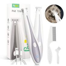 Dog Lover And Dog Mom Love Paw Trimmer, 35dB Ultra-Low Noise 2 Speed Dog Lover And Dog Mom Love Clippers For Grooming Dog Lover And Dog Mom Loves, USB Rechargeable Small Cat/Dog Lover Gift And Dog/Cat Mom Love Pet Shaver For Trimming Dog Lover And Dog Mom Loves Cat Lover And Cat Mom Loves Hair Around Paws, Eyes, Ears, Face, Rump With LED Light