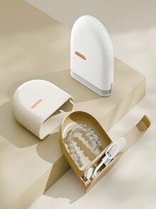 1 pieza Caja de almacenamiento invisible para alineadores, caja sellada para retenedor dental, estuche portátil para retenedor de ortodoncia - Multicolor - Ver 1