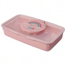 PORTA LENCO UMEDECIDO COM VEDAÇÃO E TAMPA INFANTIL