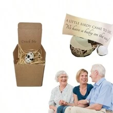 Thông báo mang thai bất ngờ Trứng cút Ý tưởng thông báo em bé vui nhộn Quà tặng dễ thương Tiết lộ giới tính cho ông bà Bố Bạn bè - như hình ảnh - Xem 5