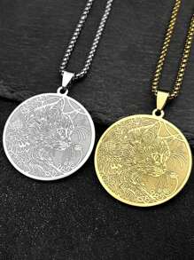 Lotusbloem Boeddhisme Ketting Voor Vrouwen Mannen Roestvrij Staal Goud Zilver Kleur Yoga Boeddhisme Spirituele Holle Ketting Sieraden Cadeau