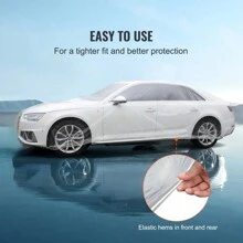 1pc/3pcs Disposable Car Jacket Thick Transparent Car Cover Sunscreen And Rainproof Plastic PE Film Dust Cover Universal Protective Cover