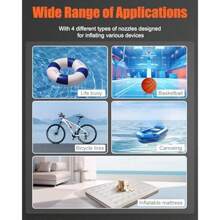 Eigotrav Jump Starter Power Pack 150 PSI Air Compressor 6000A Car Jump Starter Portable Battery Booster Jump Starter With LCD Display LED Flashlight - as pic - View 7