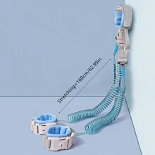 2-In-1 Child Anti-Lost Wristband With Key Lock For Travel, Detachable Dual-Use Rotating Head Anti-Cut Anti-Loss Traction Rope For Infant - Baby Blue - View 8