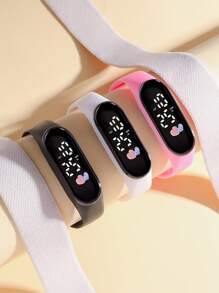 1pc Women's Fashion Cute Electronic Watch With Date & Time Display, Suitable For Daily Wear And Gift Giving