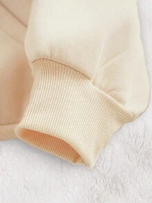 OUTER BANK Ladies Versatile Long Sleeve Pocket Hoodie With Bus & Palm Tree Graphic Print