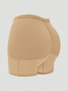 1pc Women Waist Cincher With Padded Hips, Tummy Control Shapewear Bottom - Apricot - View 9