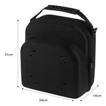Bolsa De Transporte De Gran Capacidad Para Gorras De Béisbol - Negro - Ver 3