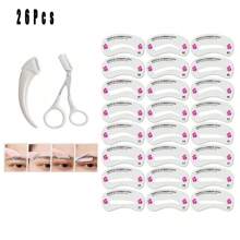 Tijeras recortadoras de cejas con peine para mujer y hombre, herramienta de maquillaje para eliminar y dar forma a las cejas, de acero inoxidable, accesorios de barbería, corte de cabello, bolsa organizadora de almacenamiento, accesorios para el cabello