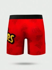 Men's Snack & Digital Print Comfortable Breathable Boxer Brief - Multicolor - View 4