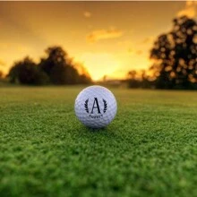 3 pièces Balles de golf personnalisées, balles de golf de haute qualité personnalisées, cadeau idéal pour le mari