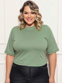 Plus Size T-Shirts - màu xanh lá - Xem 6