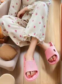 Damen Plastik-Pantoffeln, super leicht, rutschfest mit Ablauföffnungen, Indoor-Dusche, Bad, Pool, leicht, atmungsaktiv, schnell trocknend, Sandalen, Duschschuhe, Hausschuhe, leichte antibakterielle rosa EVA-Plastik-Pantoffeln, Haushalts-Badezimmer, Hotel-Resort, Strand, Schwimmen, durchlässig, atmungsaktiv, tragbar, Massage, Pantoffeln, Hausschuhe, rosa Pantoffeln, Damensandalen - Pink - Übersicht 6