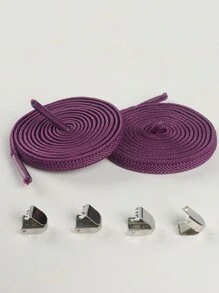 Slouchy Elastic No-Tie Shoelace For Flat Shoes, Canvas Shoes, Sneakers, Athletic Shoes - Multicolor - View 17