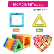 30 khối xây dựng từ tính, đồ chơi từ tính tự làm cỡ lớn, bộ xây dựng thiết kế cho trẻ em, quà tặng đồ chơi sáng tạo (màu ngẫu nhiên), khối từ tính, gạch từ tính, khối xây dựng, khối từ tính, đồ chơi từ tính, đồ chơi cho bé trai - Nhiều màu - Xem 10