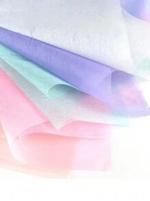 10 piezas de 48*48 cm Papel de seda artesanal DIY para ramos de flores, envoltura para regalos de boda, cumpleaños, Día de la Madre, San Valentín, con forro de algodón para arreglos florales