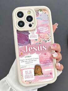 1 个耶稣口号图案白色穿孔防震防摔全覆盖手机壳适用于 iPhone 15/15 Plus/15 Pro/15 Pro Max/11/12/13/14 Pro Max/XS/XR/11 Pro/11 Pro Max/12 Pro/12 Pro Max/13 Pro/13 Pro Max/14 Pro/14 Pro Max/14 Plus/7 Plus/8 Plus/8/SE2 - 彩色 - 查看 2