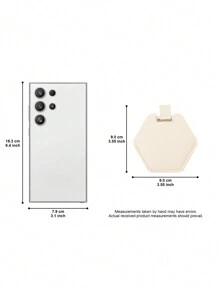 1 Stück Edelstahl multifarbiger hexagonaler karten-Make-up-Spiegel für Studentenwohnheime, kleiner Schminkspiegel für den Tisch, Geschenk für Freundin und Mutter